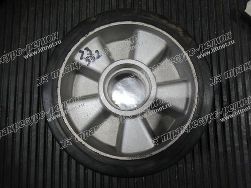 Колесо рулевое для гидравлической тележки pезина/алюминий 180х50х50