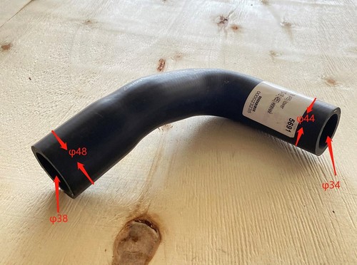 Патрубок радиатора CPCD10-18 (485) верхний