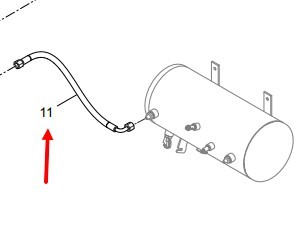 Шланг армированный клапана/ресивера