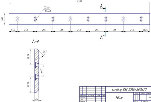 Нож ковша CDM83C