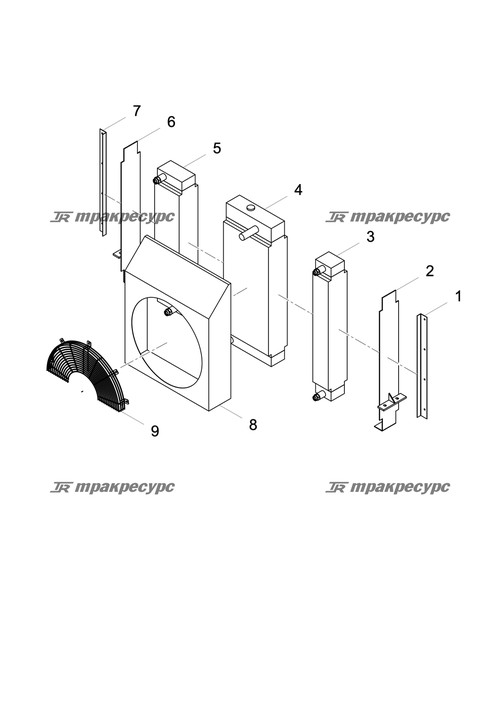 Направляющий воздушный кожух CDM835NTGⅠ.01Ⅰ.04-001