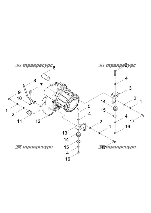 Двойная коробка передач в сборе CDM835ETGⅡ.03.01