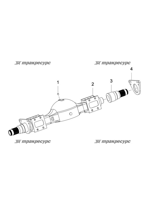 Корпус заднего моста LGQ836NL.01-001