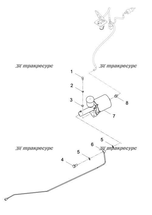Стальная трубка в сборе CDM855NⅡ.08.01.02