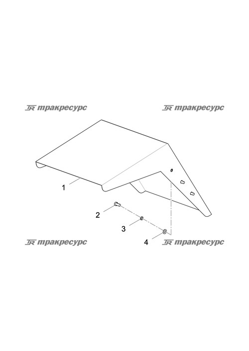 Правое переднее крыло сварное LG853.13.02.01