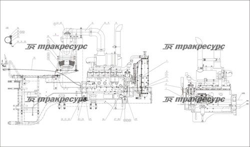 Сварной монтажный кронштейн воздушного фильтра CDM835EⅠ.01Ⅰ.01
