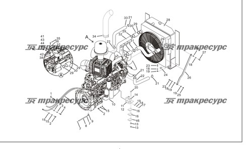 Узел радиатора LG863N.01.04