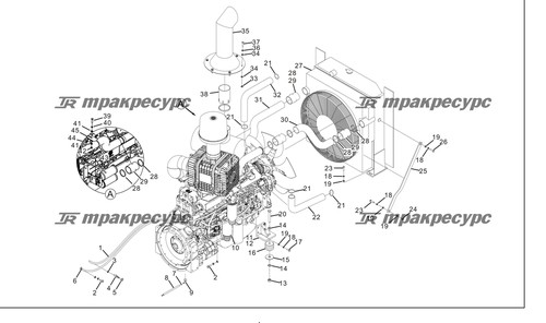 Сварная выхлопная труба LG855NⅠ.01.02