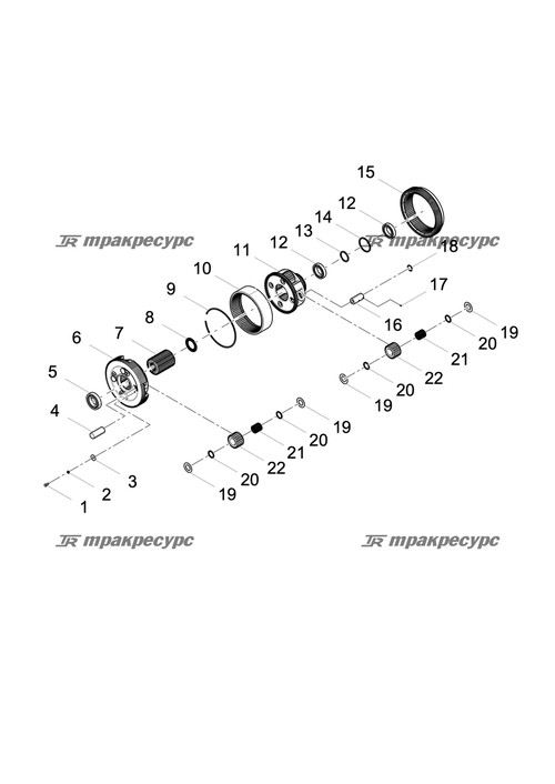 Упорная шайба второго вала LGS863A.03.02-014