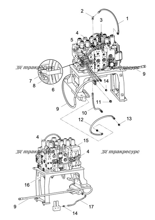 Узел шланга PF481CACE080804-700