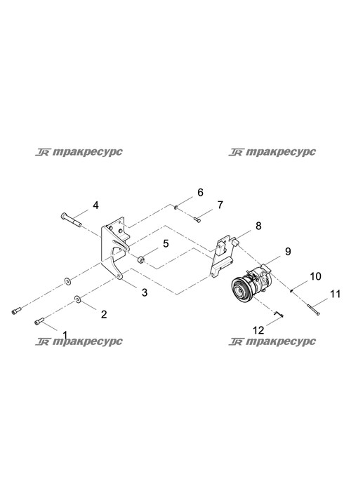 Нижний Кронштейн Компрессора