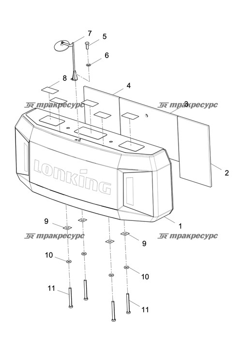 Противовес сварной LG6376.11.01