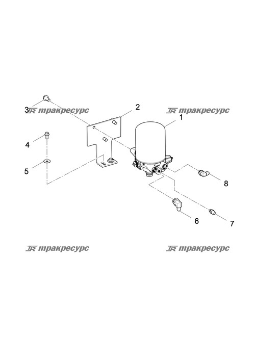 Переходной штуцер L1QH-16-12