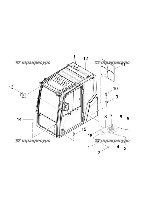 Кабина LG6240F.04.01/X1
