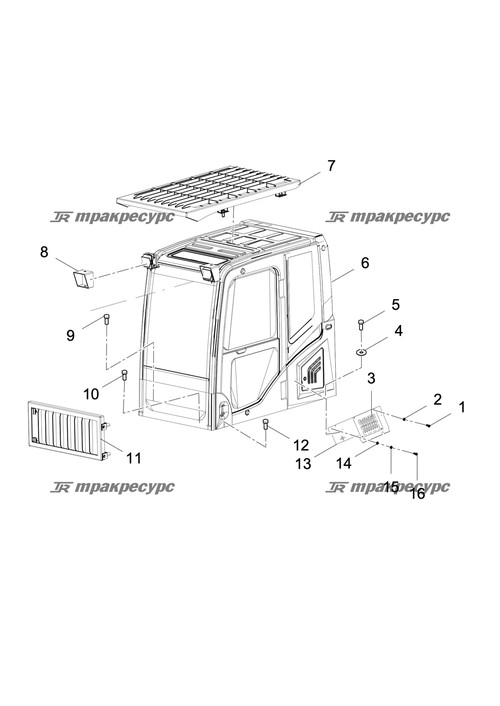 Кабина LG6485E6.04.01/X1
