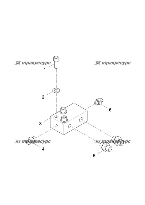 Интегрированный блок слива масла LG6485E6.05.02.07-01