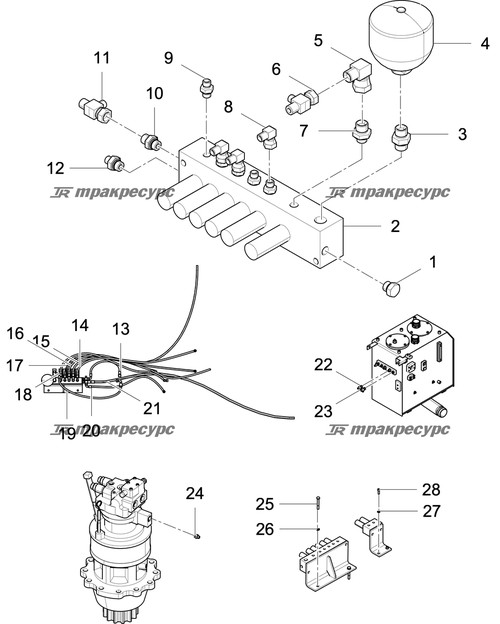 Узел шланга F481CACF080804-2000-PG1000