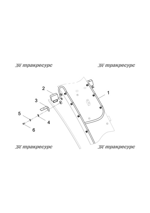 Кронштейн фары стрелы LG6485E6.07.02-13
