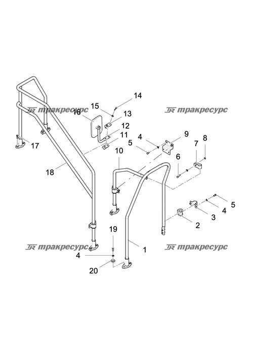 Изогнутая труба LG6240F.14.06.03