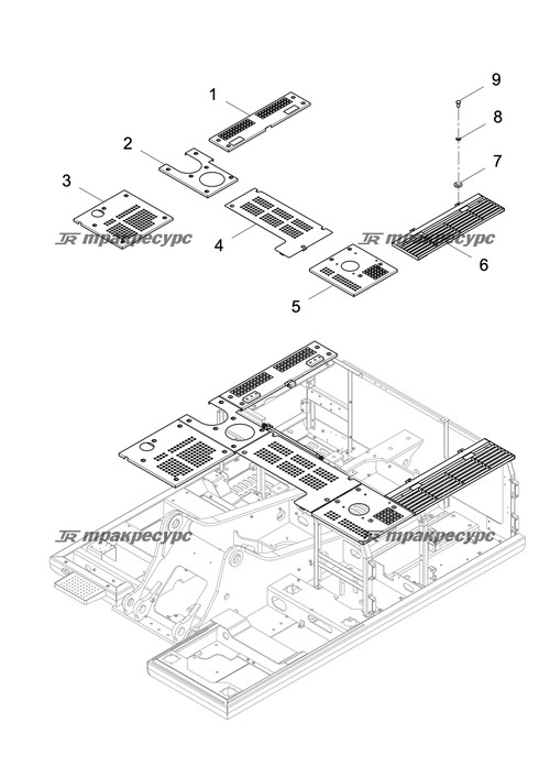 Правая передняя крышка сварная LG6225E.14.03.05A