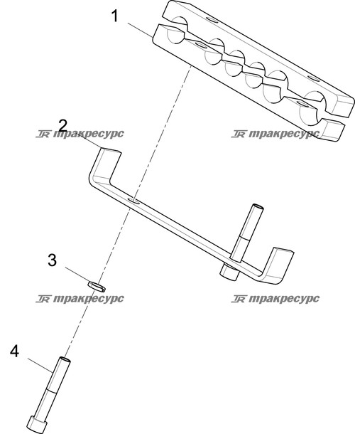 Резиновый трубный хомут 03 CDM6060.05.02-04