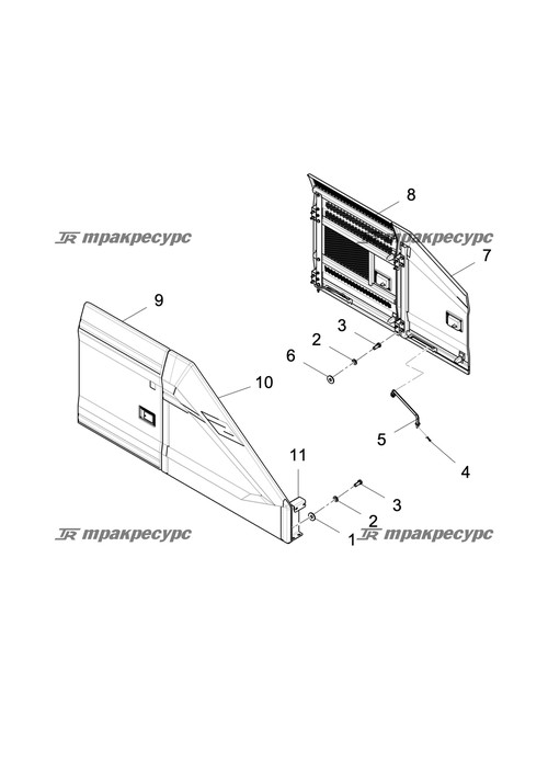 Левая передняя дверь LG6240F.14.04.01