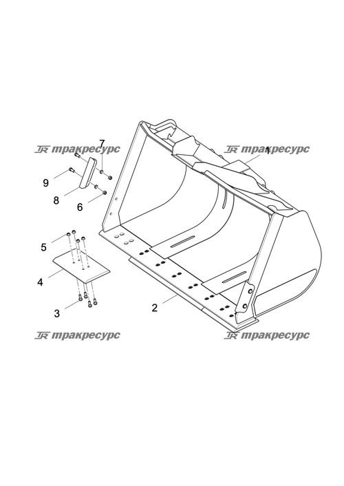 Ковш сварной LG863NSⅣ.22Ⅰ.01Ⅰ.01