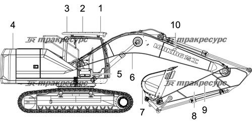Узел кабины LG6266F.04