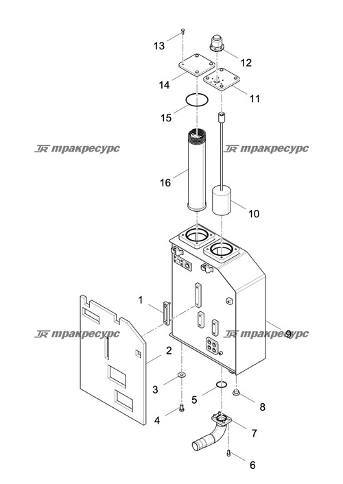 Выходная масляная труба LG6060N1.02.02