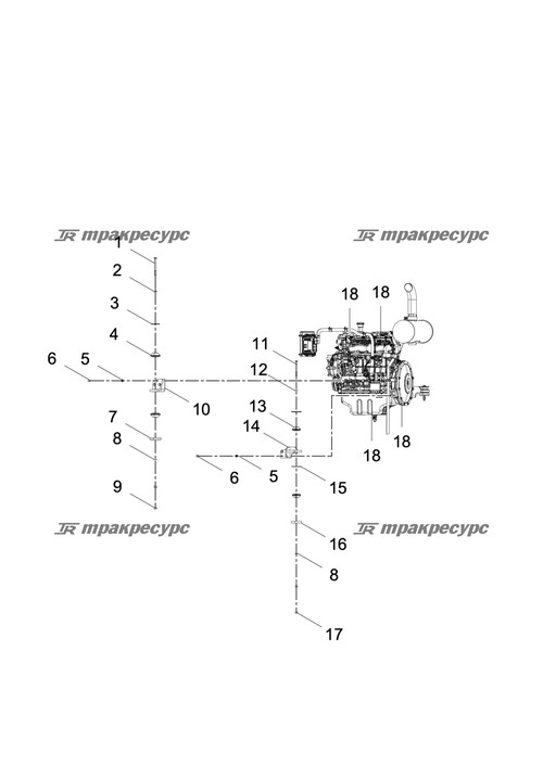 Двигатель (Евро-4) DH3.2G0116-100