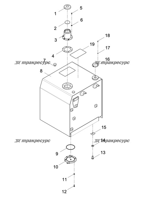 Сварной топливный бак LG6205E3.03.01