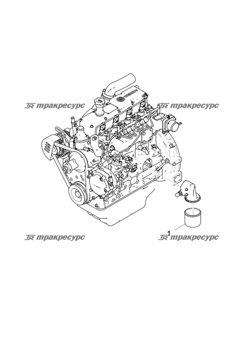 Фильтрующий элемент масляного фильтра 1001740614