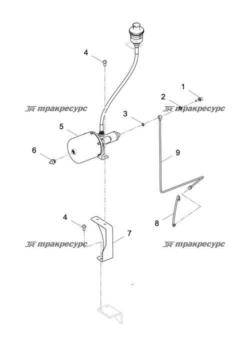 Стальная трубка в сборе LG855ⅩG.08.04.01