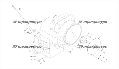 Кронштейн коробки передач сварной LG862NGMⅦ.03.01