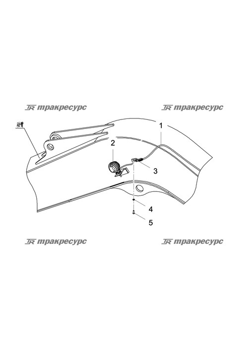 Жгут проводов фары стрелы LG6075N1.07.01.07