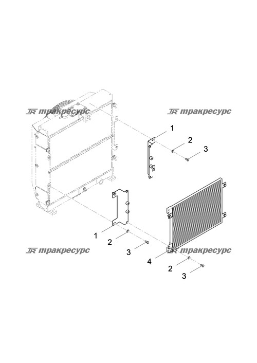 Кронштейн конденсатора сварной LG6060N3.08A.03