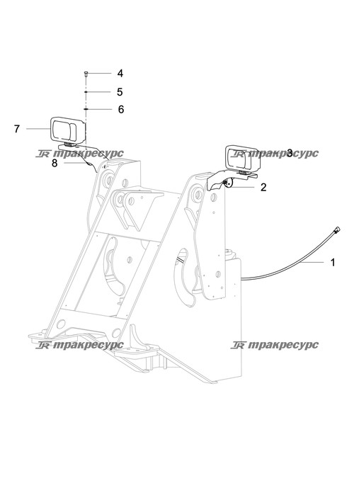 Жгут проводов передней рамы LG833NⅩⅥ.15.01