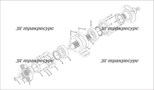 Шлицевой вал LGC50ZZ-016