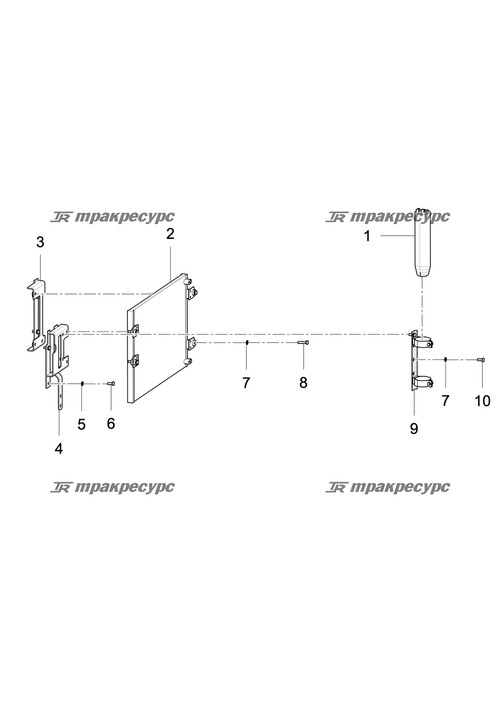 Левый кронштейн LG6150G.08A.01.01