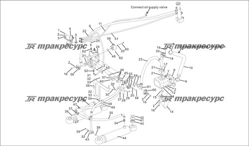 Узел шланга 20491-27T/87341-16*2S12*1400/270°