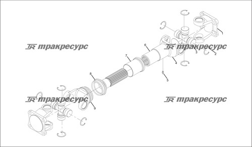 Головка шлицевого вала
