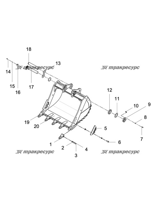 Зуб ковша 9W8552RC