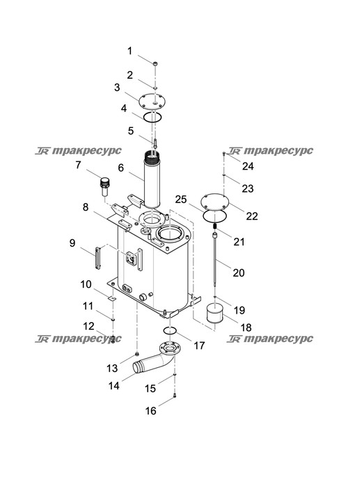 Основной корпус масляного бака LG6240F.02A.01