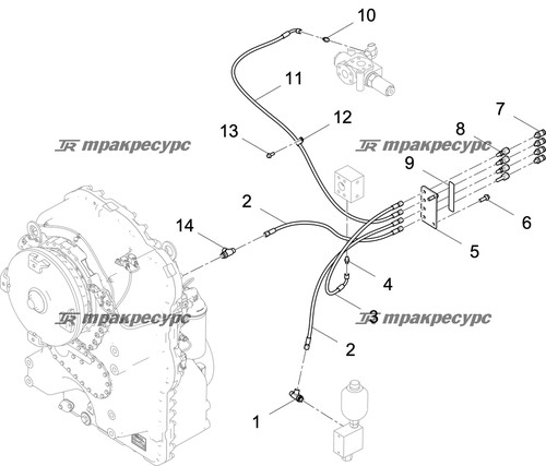 Тройник измерения давления коробки передач CDM866NKⅠ.16.01
