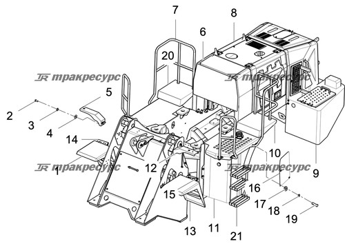 Узел трапа CDM860Ⅰ.13Ⅱ.10