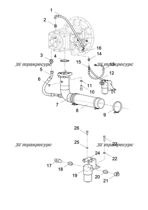 Маслозаборный шланг LG6230.05A.01A-01
