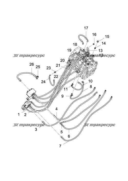 Узел шланга PF481CACA121206-580