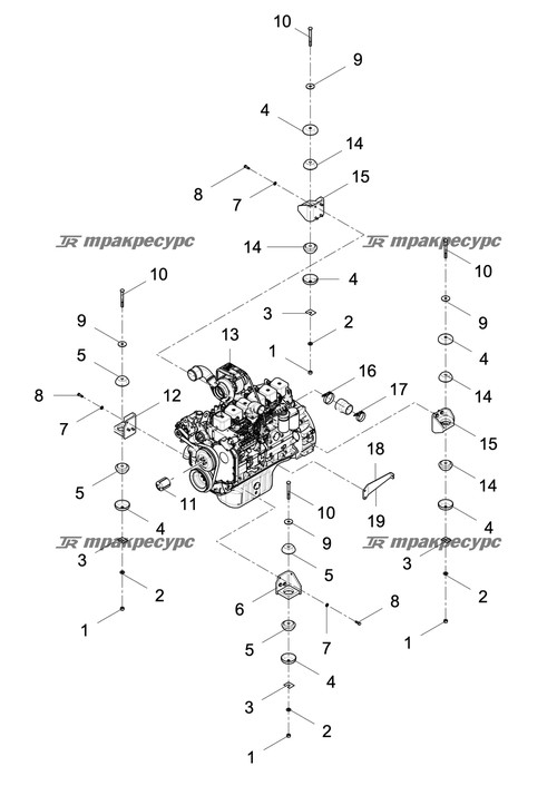Двигатель 6BTAA5.9-C150-Ⅱ