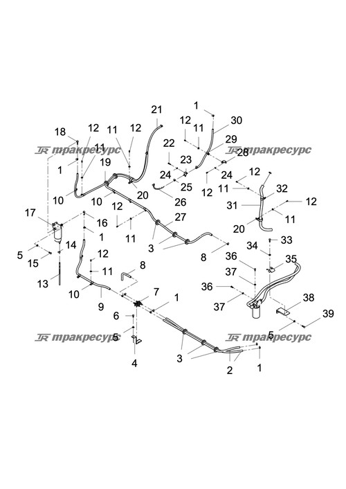 Резиновый шланг 4.2×10.4×550 JB/T6015