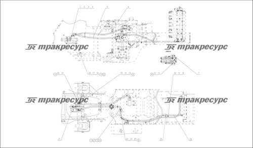 Узел шланга 20411-36T*1W16*2410